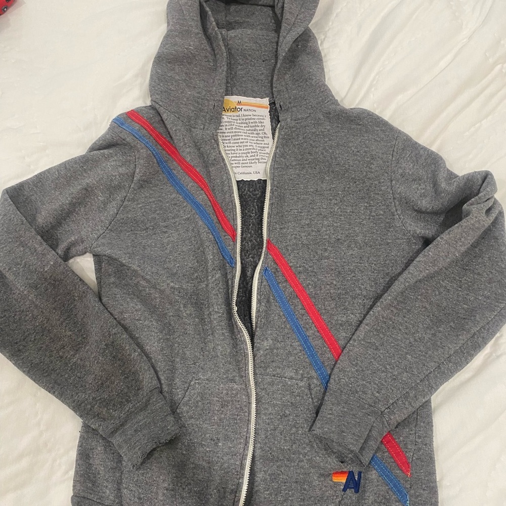 Size m pray for surf aviator nation hoodie jacket